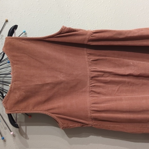 Two-Twenty Collection Vintage Corduroy Button Jumper Dress Sleeveless SML y2k - Picture 10 of 11